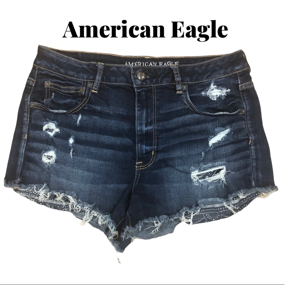 American Eagle High Rise Festival Shorts Size 12